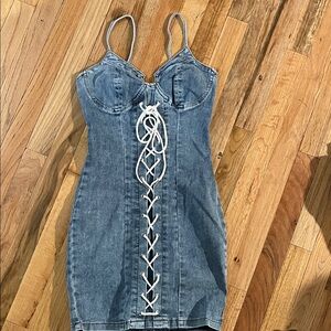 True Religion Blue Denim Mini Dress